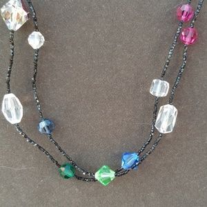 Extra long hand strung necklace